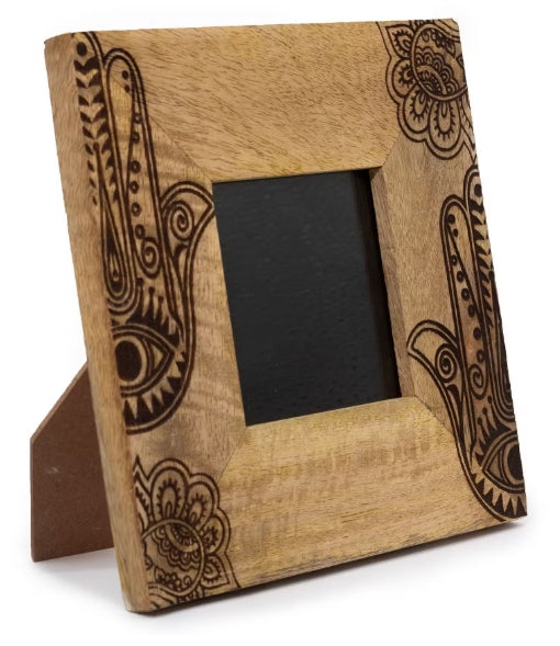 Small Mango Wood Picture Frame (for 10x15cm images) - 20x20x2cm