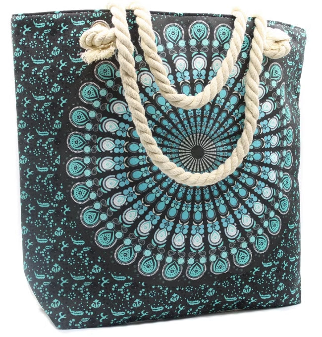 Rope Handle Shoulder Beach Bag