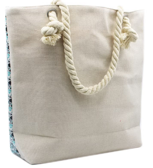 Rope Handle Shoulder Beach Bag