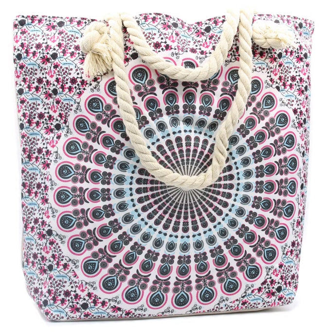 Rope Handle Shoulder Beach Bag