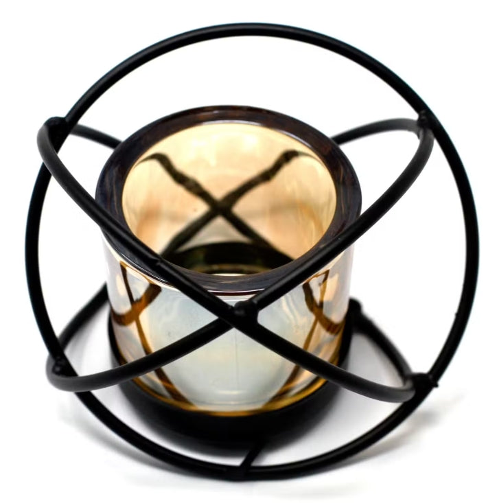 Centrepiece Iron Tea Candle Holder - 1 Cup Single Ball