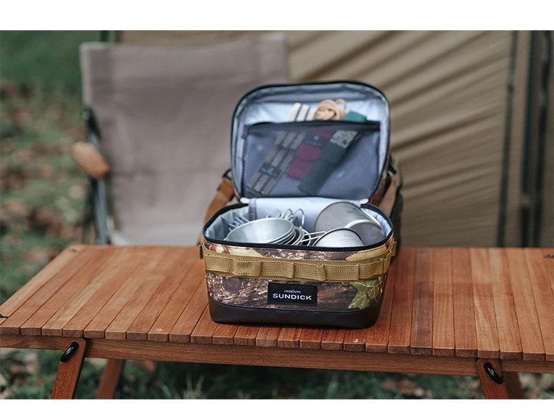 Large Picnic lce Bag 900D Cloth Camping Travel Organizer Waterproof Thermal Lunch Box for Camping BBQ Family Outdoor Activities