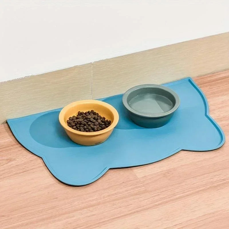Pet Feeding Mat for Dogs Cats - Non-Slip Silicone