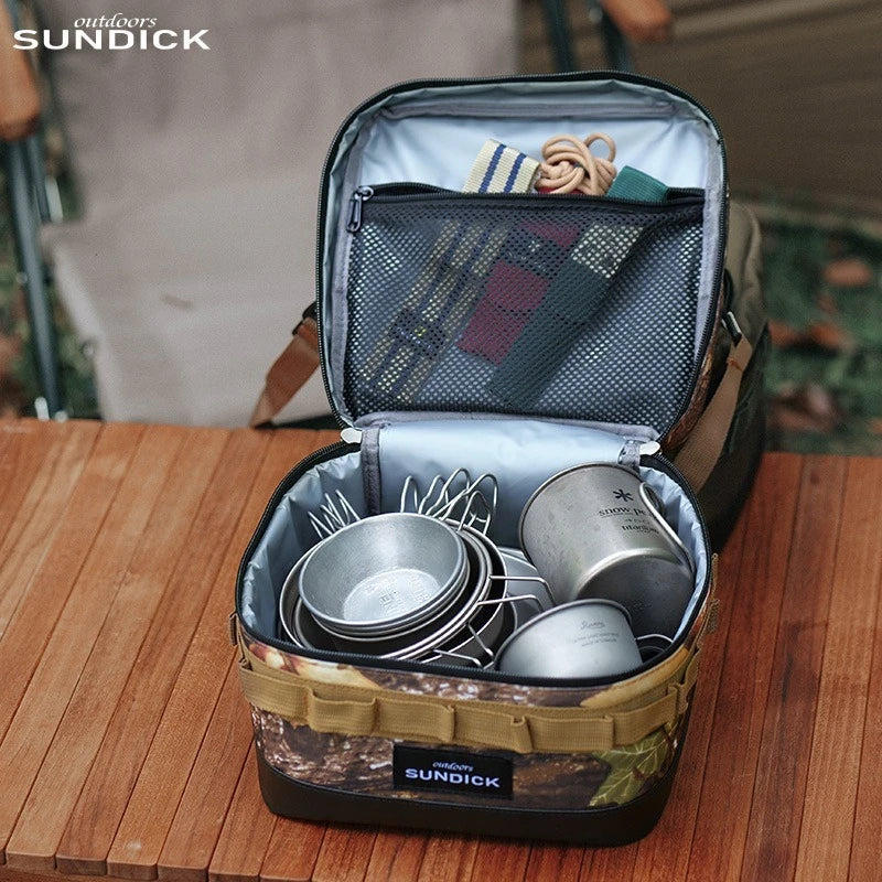 Large Picnic lce Bag 900D Cloth Camping Travel Organizer Waterproof Thermal Lunch Box for Camping BBQ Family Outdoor Activities