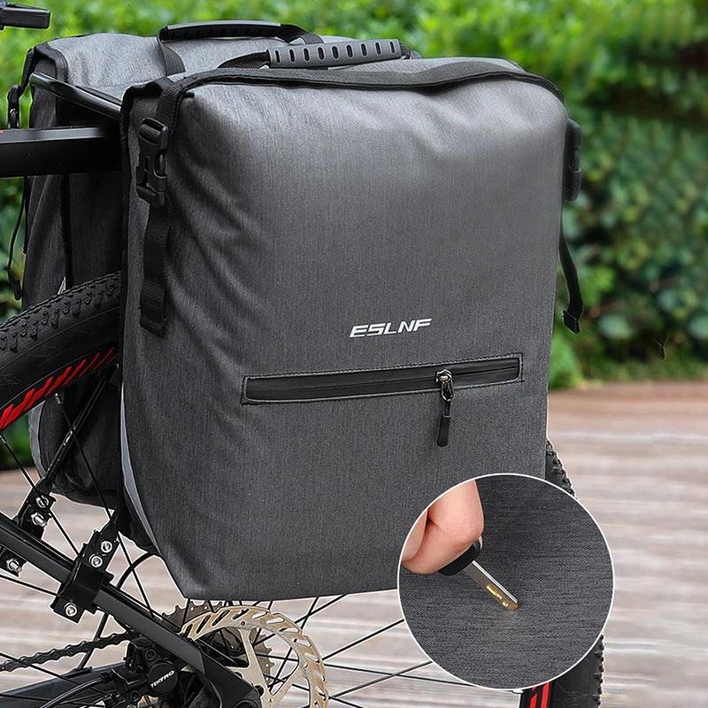 Cycling Bike Luggage Double Side Rear Rack Bike 2 In 1 Trunk Bag Mountain Road Bicycle Tail Seat Pannier Pack Carrier Bike Bag