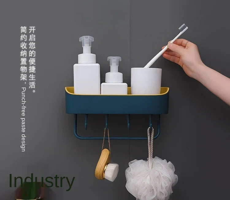 Bathroom Floating Wall - Mounted Shelves, Shower Hanging Basket