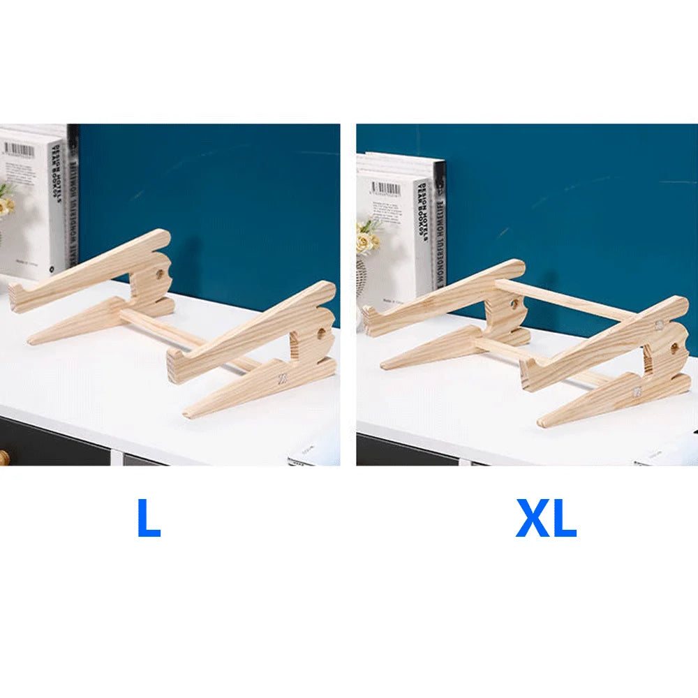 Solid Wood Laptop Stand Removable Vertical Bracket Cooling Base For Macbook Air Pro Accessories Convenient