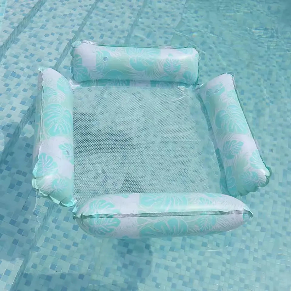 New Water Hammock Recliner Inflatable Floating Swimming Mattress Sea Swim Ring Swimming Pool Party Toy Recliner Swimming