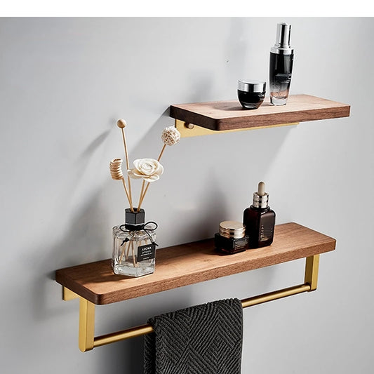 Bathroom Rack Wall-mounted Shelf with Towel Storage