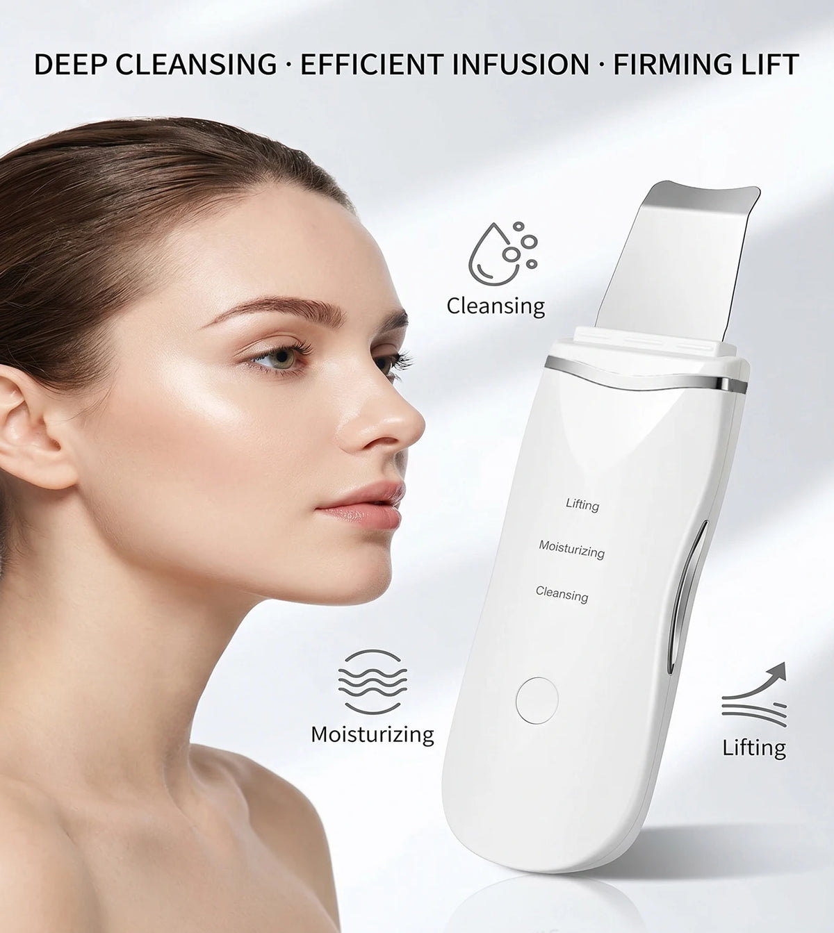 USB Rechargeable Facial Pore Cleanser and Exfoliator