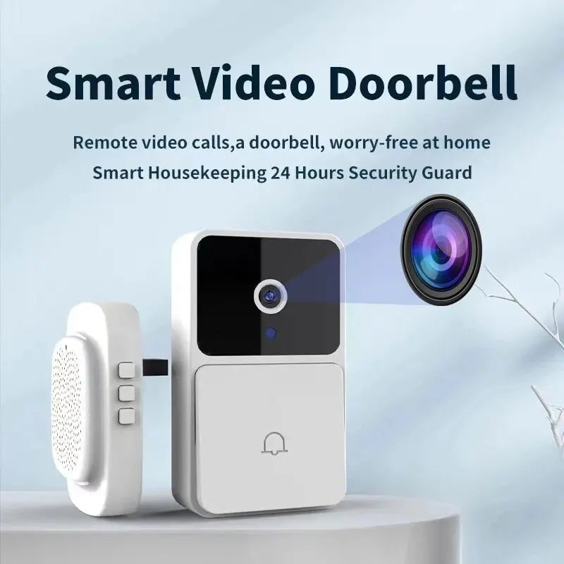 Home Security Video Doorbell: Wireless HD Camera,  Intercom & Voice Feature