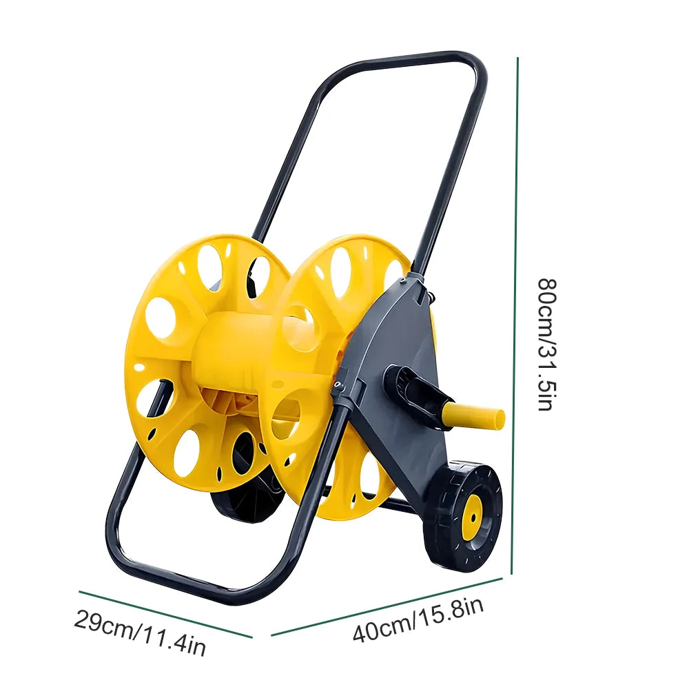 Garden Water Pipe Reel Cart Outdoor Planting Hosepipe Organizer  Labor-Saving Garden Watering Cart Water Pipe Storage Rack