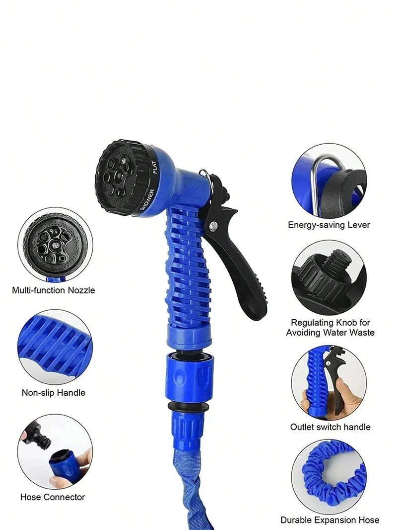 Expandable Magic Hose, High-Pressure Car Wash, 7Water Spraying Functions, Water Gun, Home Garden Watering Hose garden hose