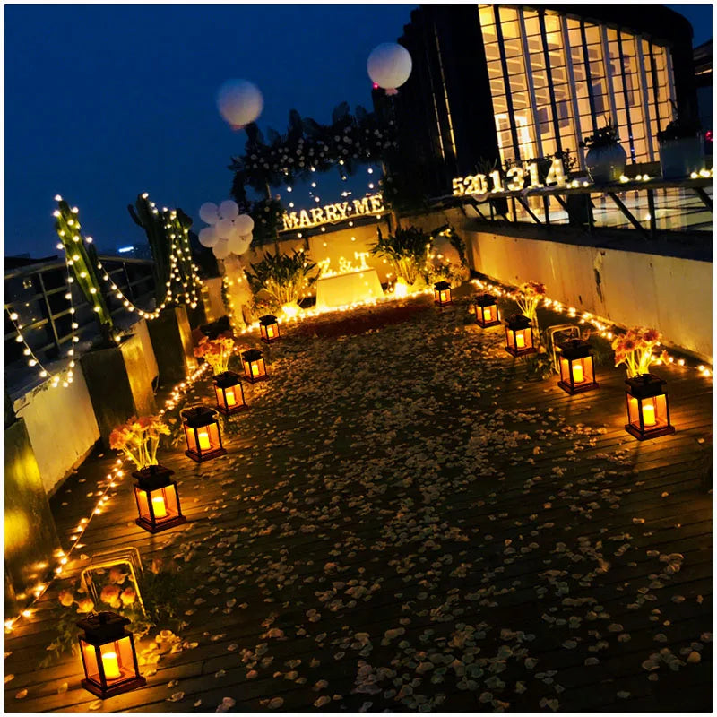 Solar LED Lights Outdoor Focus Floor Lanterns Panels