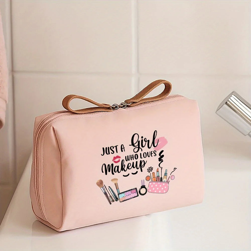 2024 New Women Cosmetic Bag Solid Color Korean Style Makeup Bag Pouch Toiletry Bag Waterproof Makeup Organizer Case Luxury Bag
