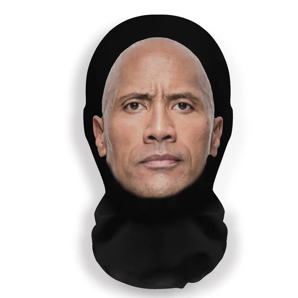 Cosplay 3D Printed Celebrity Stretch Mesh Full Face Mask for Men or Women