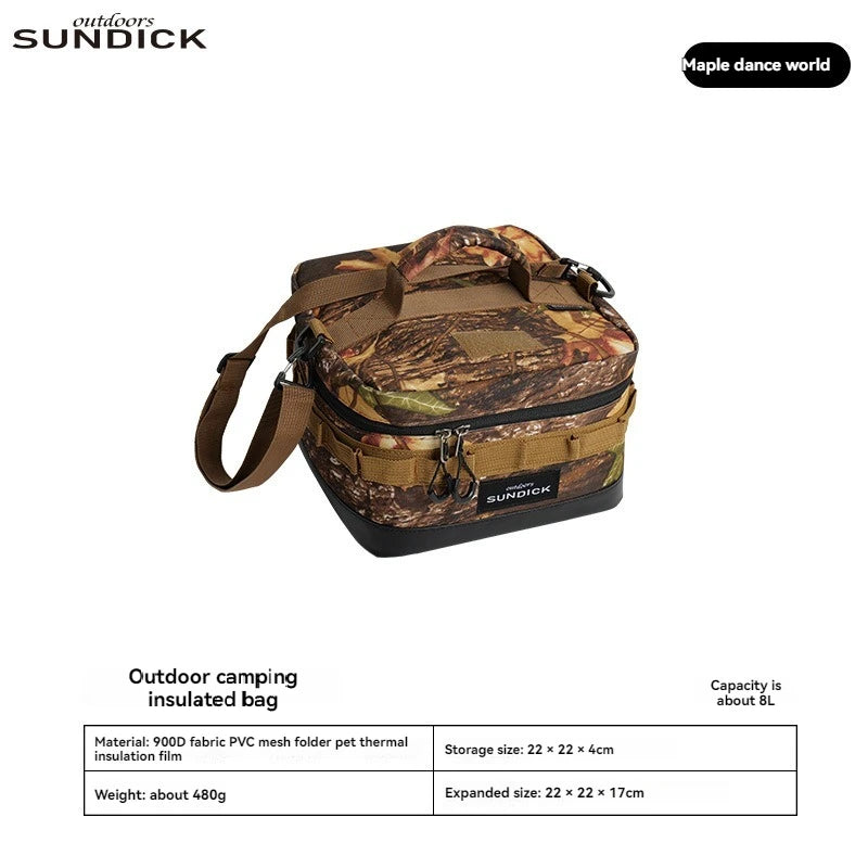 Large Picnic lce Bag 900D Cloth Camping Travel Organizer Waterproof Thermal Lunch Box for Camping BBQ Family Outdoor Activities