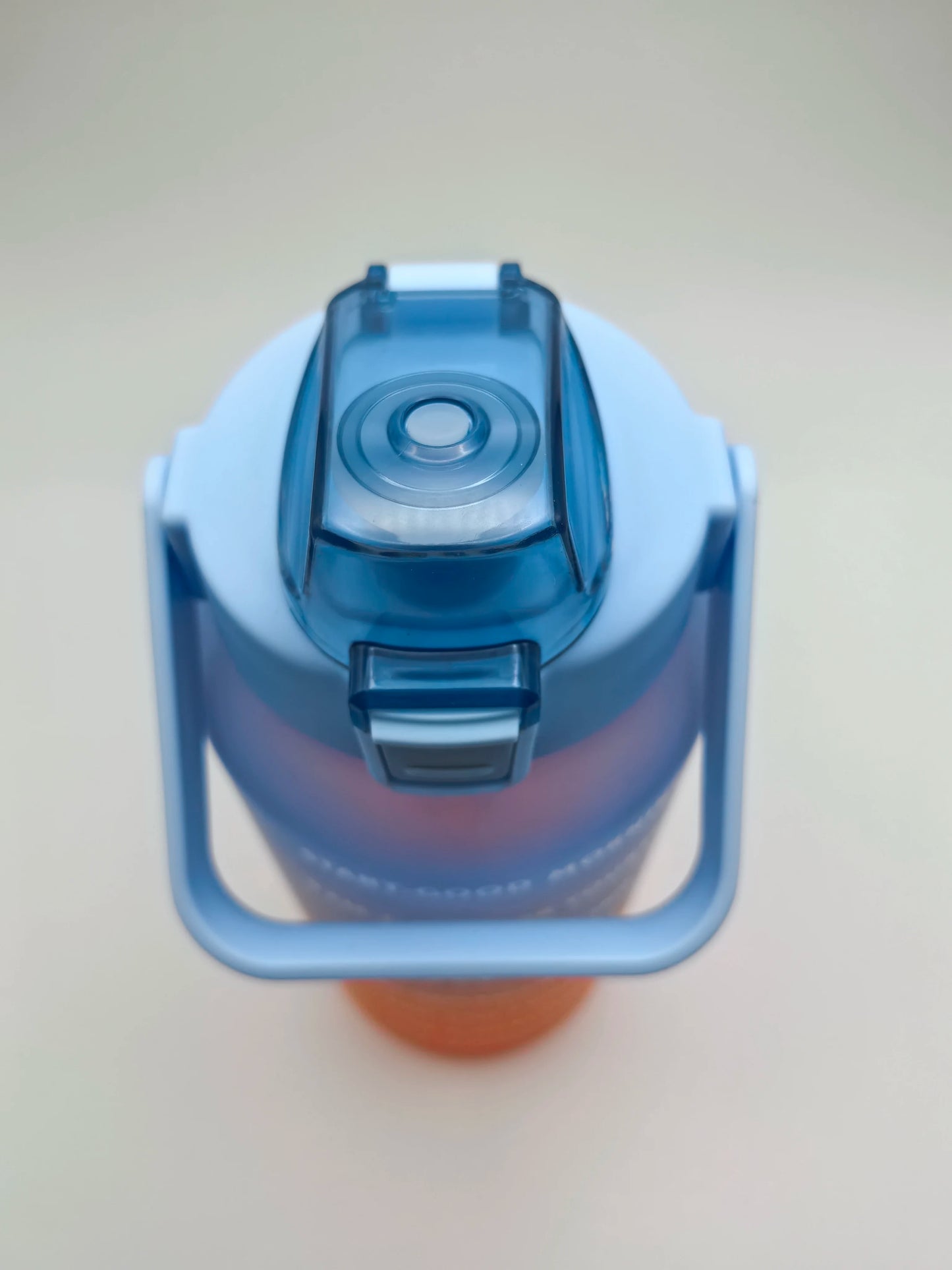 2000ML colourful Sports Water Bottle with Time Marker and Leak-proof Cup