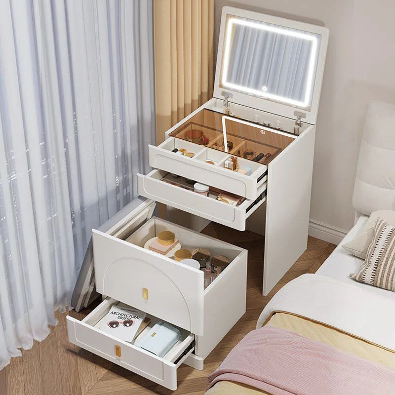 Unique Bedroom Makeup Vanities Illuminated Dressing Table with Mirror