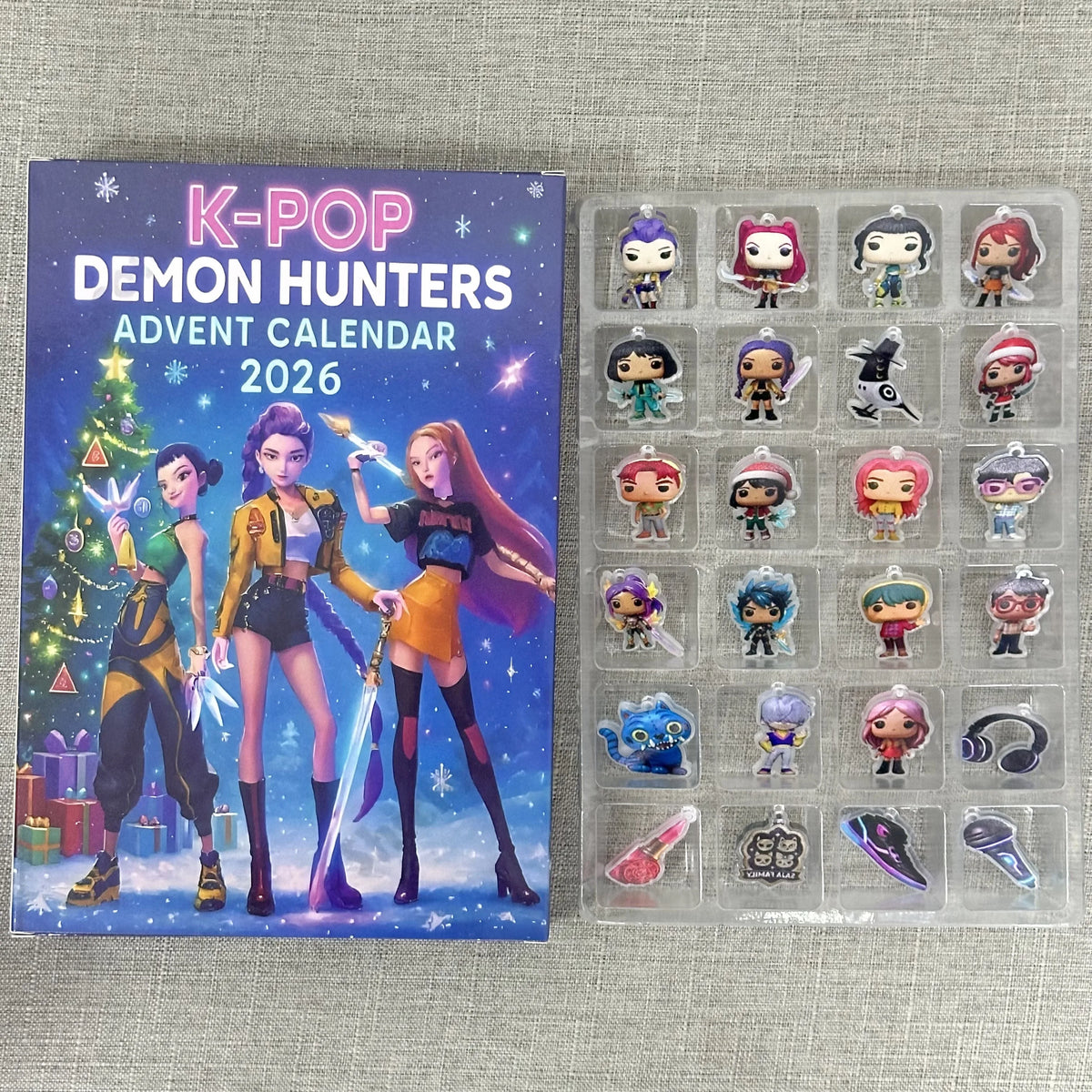 Anime Girls Lumi Mila Zoi Witch Hunter Christmas Advent Calendar Blind Box Toy 24 Days Countdown Pendant New Year's Decor Gifts
