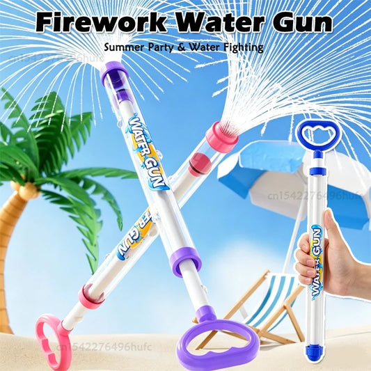 2026 NEW Fireworks Water Gun Pull Out Water Soaker Blaster for Pool Beach Backyard Party Water Fighting Summer Outdoor Water Toy