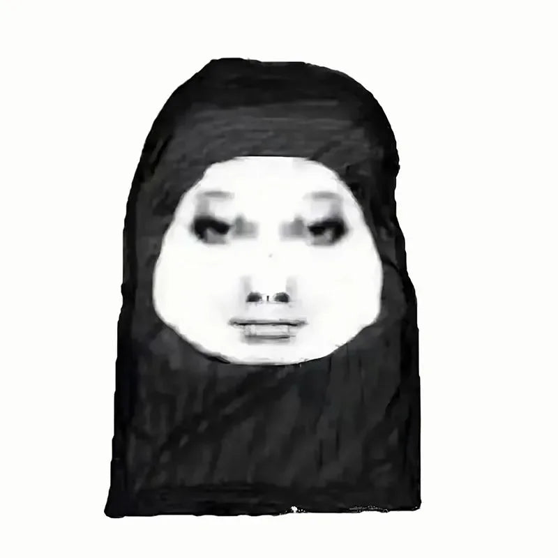 3D Funny Pattern Mesh Face Mask Head Cover Party Halloween Cosplay Props UV Protection Shield Ronaldo Pattern