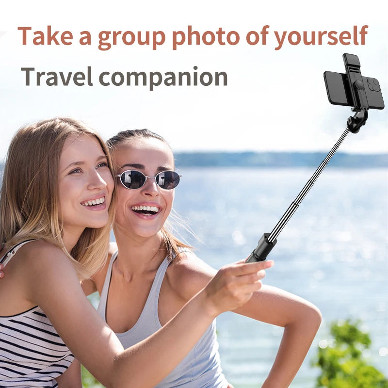New Tripod for Smartphone Camera, Stand with Bluetooth Shutter and Light, Wireless Selfie Stick Brackets with Phone Holde