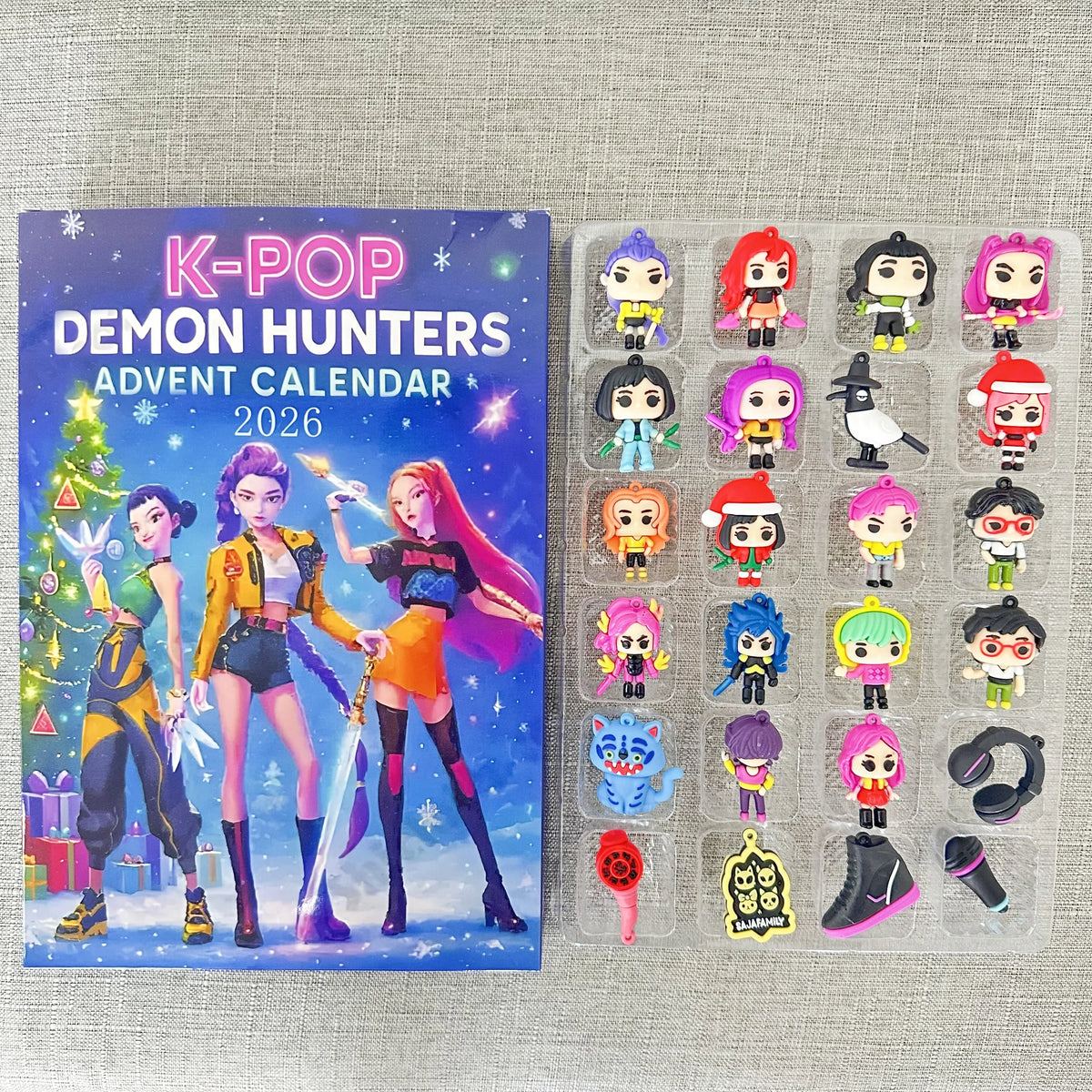 Anime Girls Lumi Mila Zoi Witch Hunter Christmas Advent Calendar Blind Box Toy 24 Days Countdown Pendant New Year's Decor Gifts