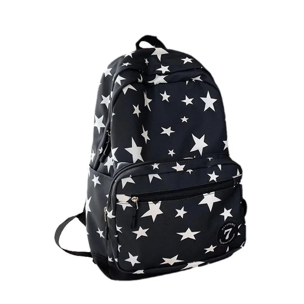 Star School Rucksack Korean Style Large Capacity Travel Backpack Nylon Travel Bag Student Back To School Casual Bookbag