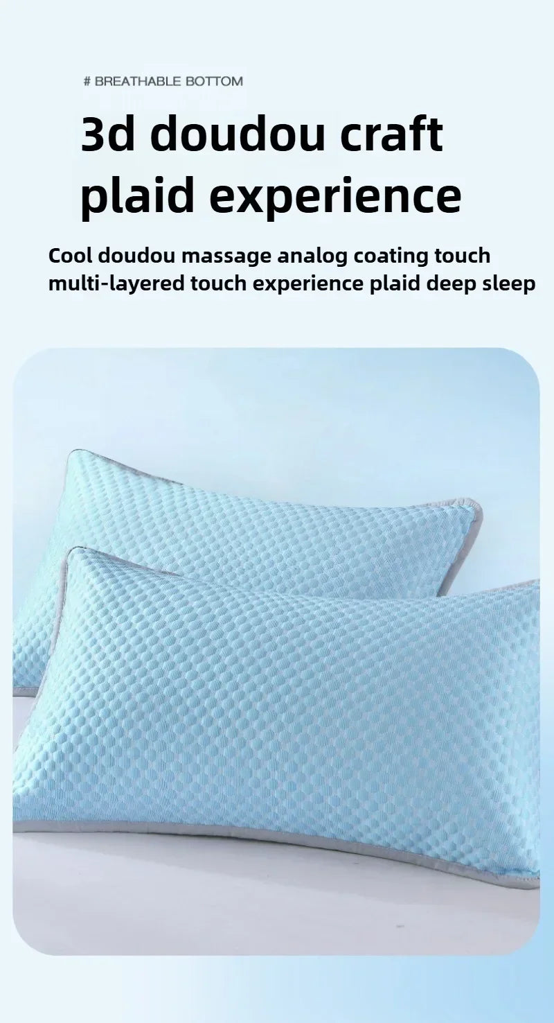Ice Silk Cooling Pillowcase New 2/1PC Breathable Summer Bedding Washable Pillow Cover 48x74cm Sleepers Air Conditioning Comfort