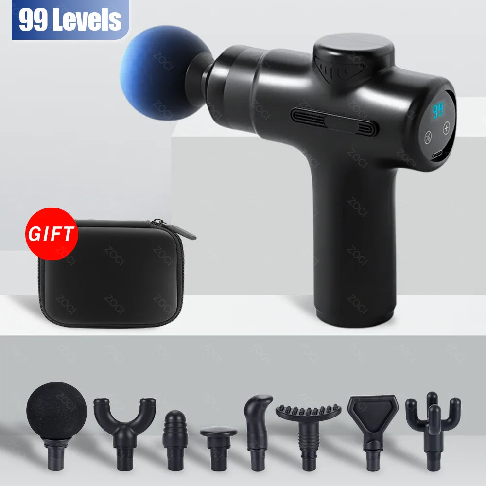 Mini 99 Speed Massage Gun Professional Electric Fascia Gun Portable Powerful Handheld Deep Tissue Muscle Vibrating Massager