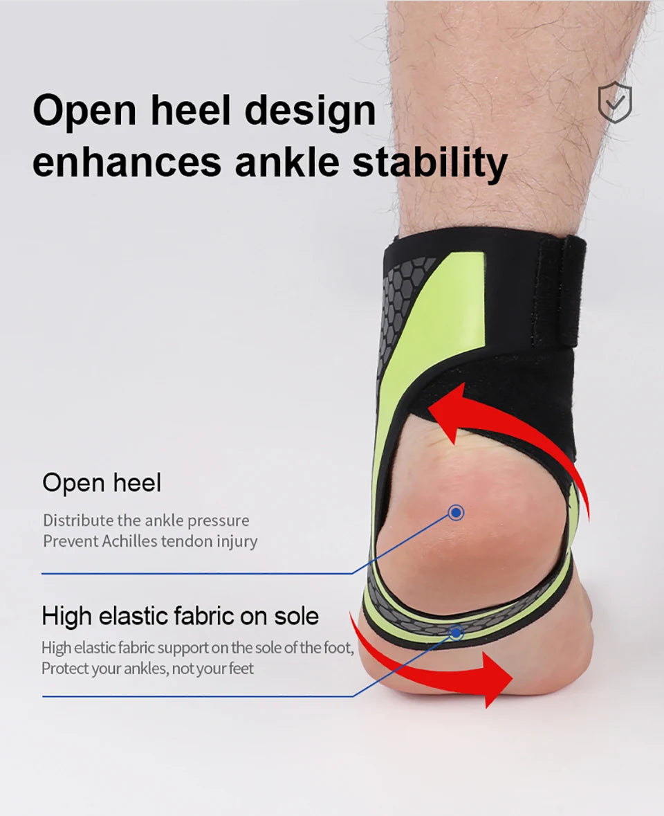 GTUBIKE 1PC Ankle Brace & Elastic Supports for Men and Women,Foot Support Ankle Compression Sleeve,Foot Wrap Ankle Brace Sleeves