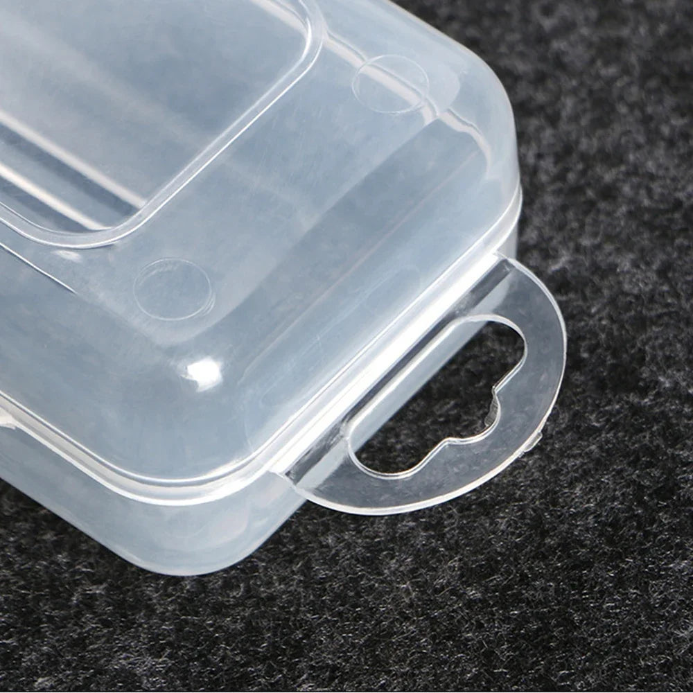 Portable transparent dustproof plastic tableware box Rectangle Case For spoons forks chopsticks straws makeup brush storage box