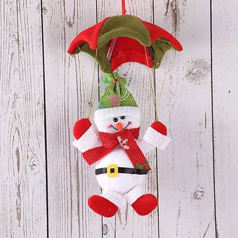 Skydiving Santa Claus Christmas Ornament - Fun Holiday Decor for Home & Store!