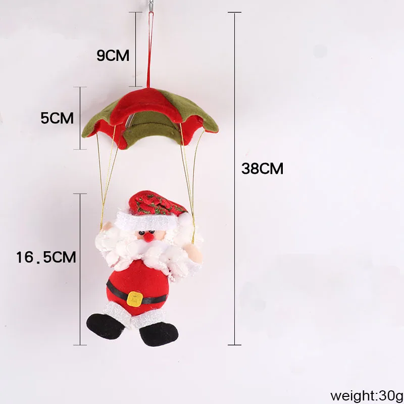 Skydiving Santa Claus Christmas Ornament - Fun Holiday Decor for Home & Store!