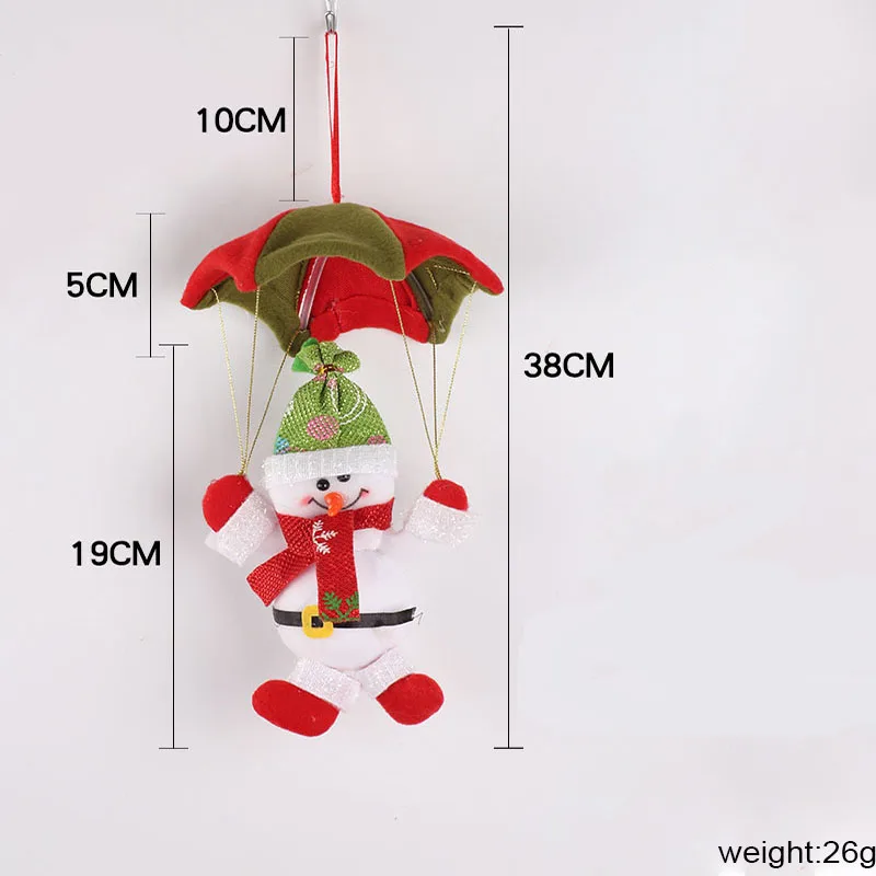 Skydiving Santa Claus Christmas Ornament - Fun Holiday Decor for Home & Store!
