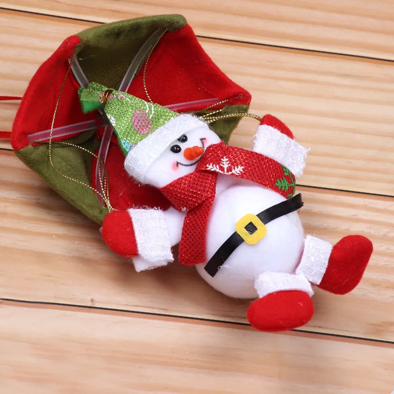 Skydiving Santa Claus Christmas Ornament - Fun Holiday Decor for Home & Store!