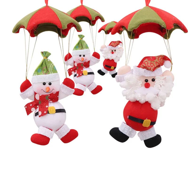 Skydiving Santa Claus Christmas Ornament - Fun Holiday Decor for Home & Store!