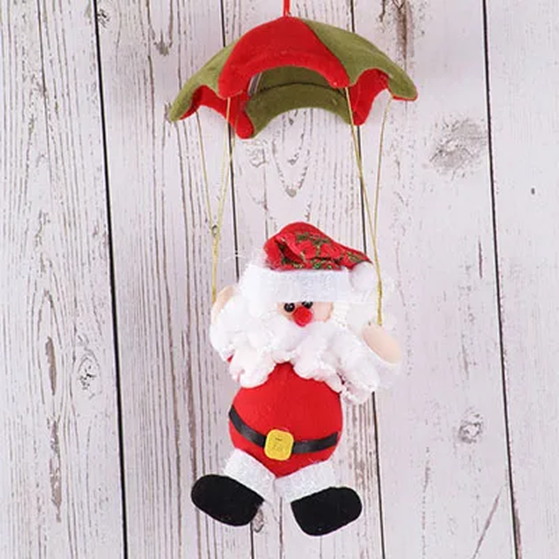 Skydiving Santa Claus Christmas Ornament - Fun Holiday Decor for Home & Store!