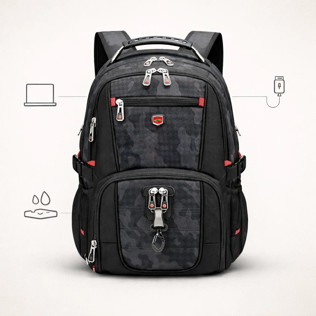 Travel Laptop Backpack | USB Charging Port | Business