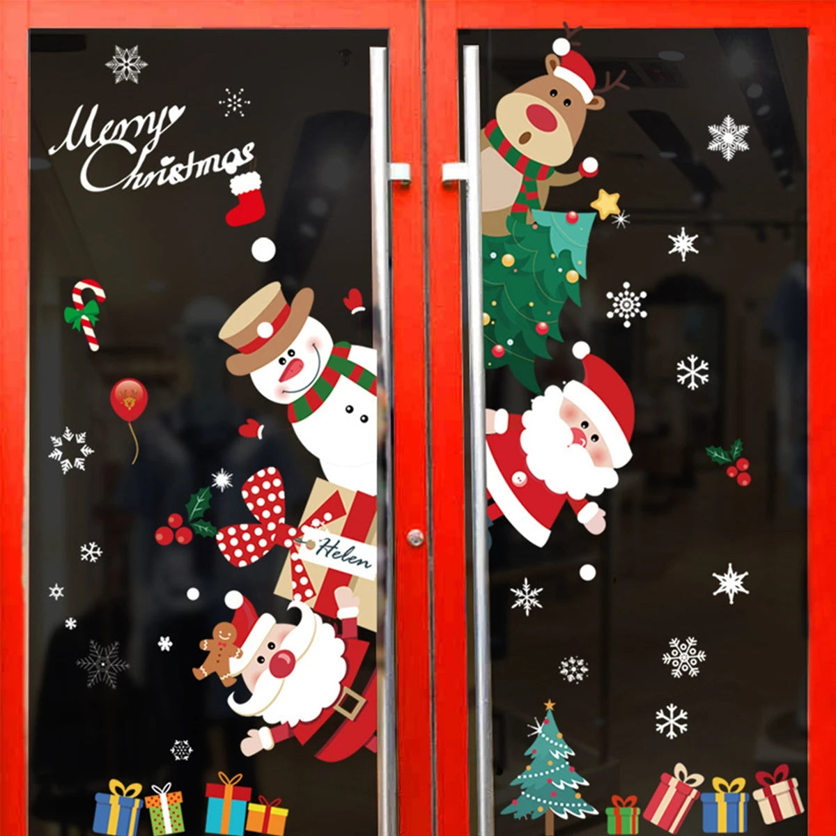 Festive Christmas Window Stickers - Merry Christmas Decor the Perfect Xmas and Holiday Gifts!