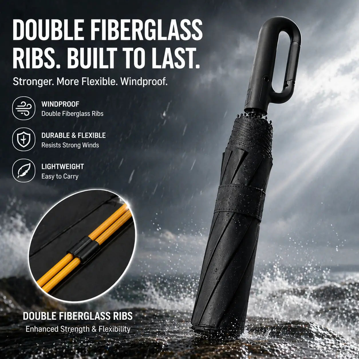 Compact Automatic Folding Umbrella - Windproof & Waterproof Travel Umbrella for Men & Women, Perfect for Outdoor Adventures and Daily Use