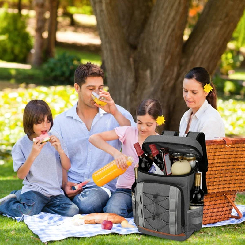 Leakproof Insulated Cooler Backpack - 36 Can Capacity for Picnics, Camping, Beach, ect