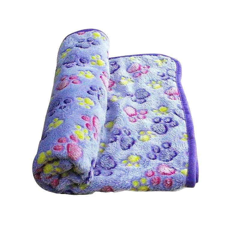 Cozy Cartoon Pet Blanket - Soft, Fluffy, and Warm Mat for Cats and Dogs