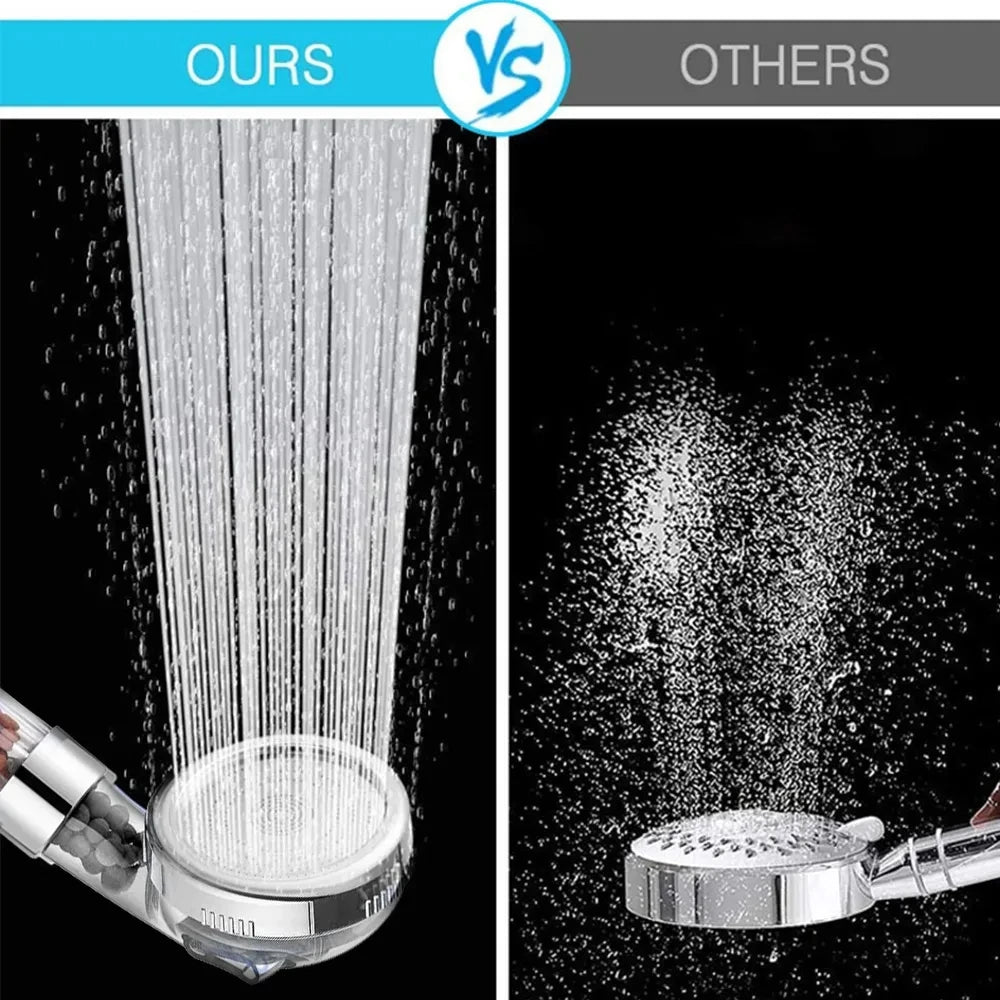 Upgrade Your Shower Experience: 3-in-1 High Pressure Handheld Rainfall Shower Head