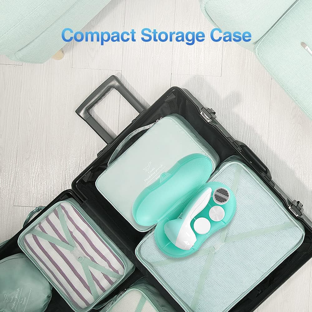 Revitalize Your Skin: Electric Facial Cleansing Brush with 3 Brush Heads, Dual Speed, Waterproof Design & Portable Case - Perfect for Sensitive & Oily Skin!