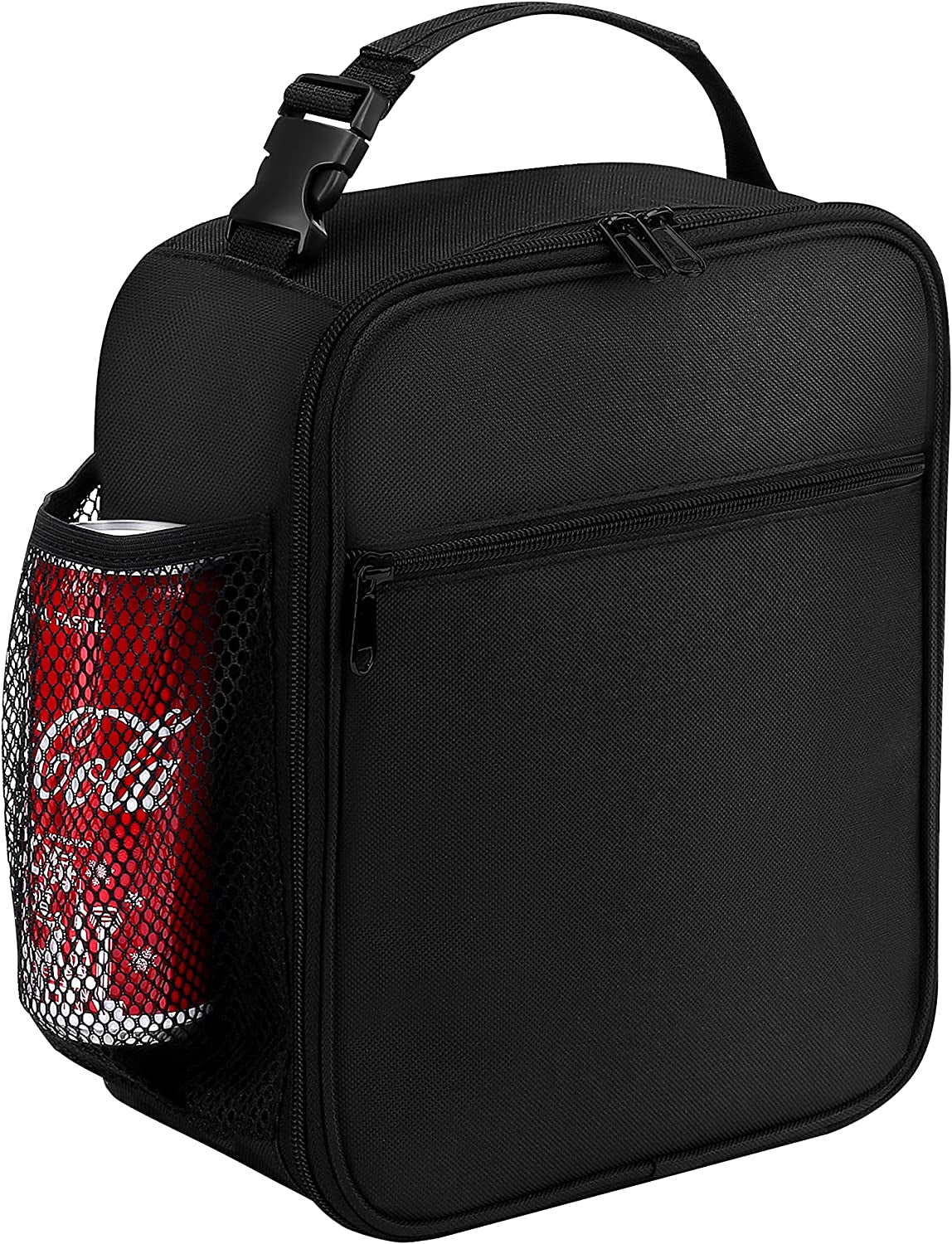 Lunch Box for Men - Reusable Lunch Bag Men Adult Women- Insulated Small Lunchbox (Black