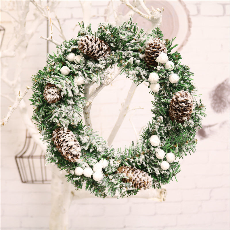 Festive Artificial Christmas Wreath - Perfect for Home, Car, and Window Decor!