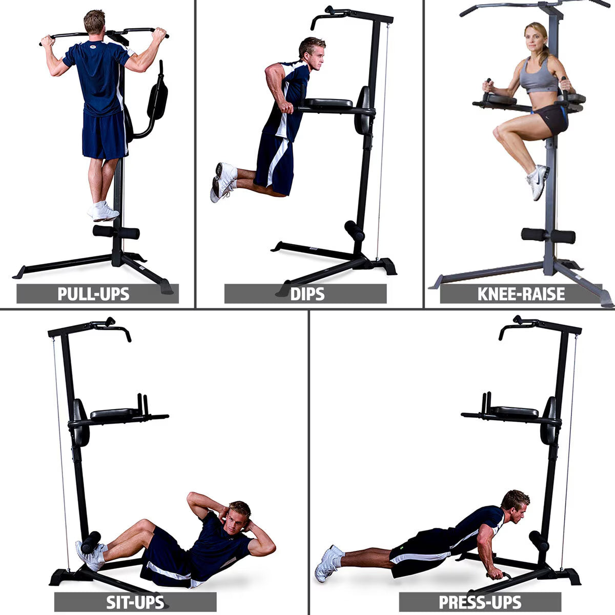 Deluxe Corner Pull up Power Tower