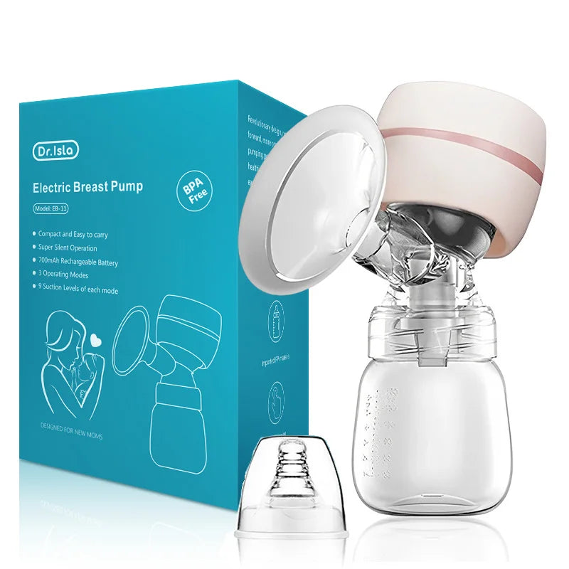 Smart Silent Electric Breast Pump - High Suction, Comfortable & Painless